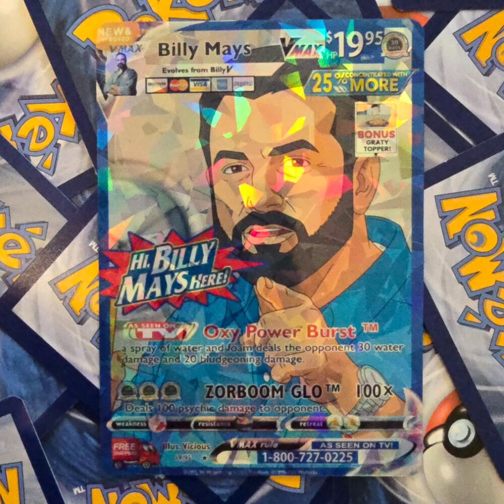 Billy Mays Pokemon Card